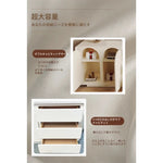 モダンパイン化粧台 - シンプルデザイン・収納力抜群・ナチュラルテイストのドレッサー hmx-5104