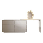 パイン多層板製モダン化粧台|スタイリッシュなデザインでおしゃれな空間を演出!収納力抜群のドレッサー hmx-5106