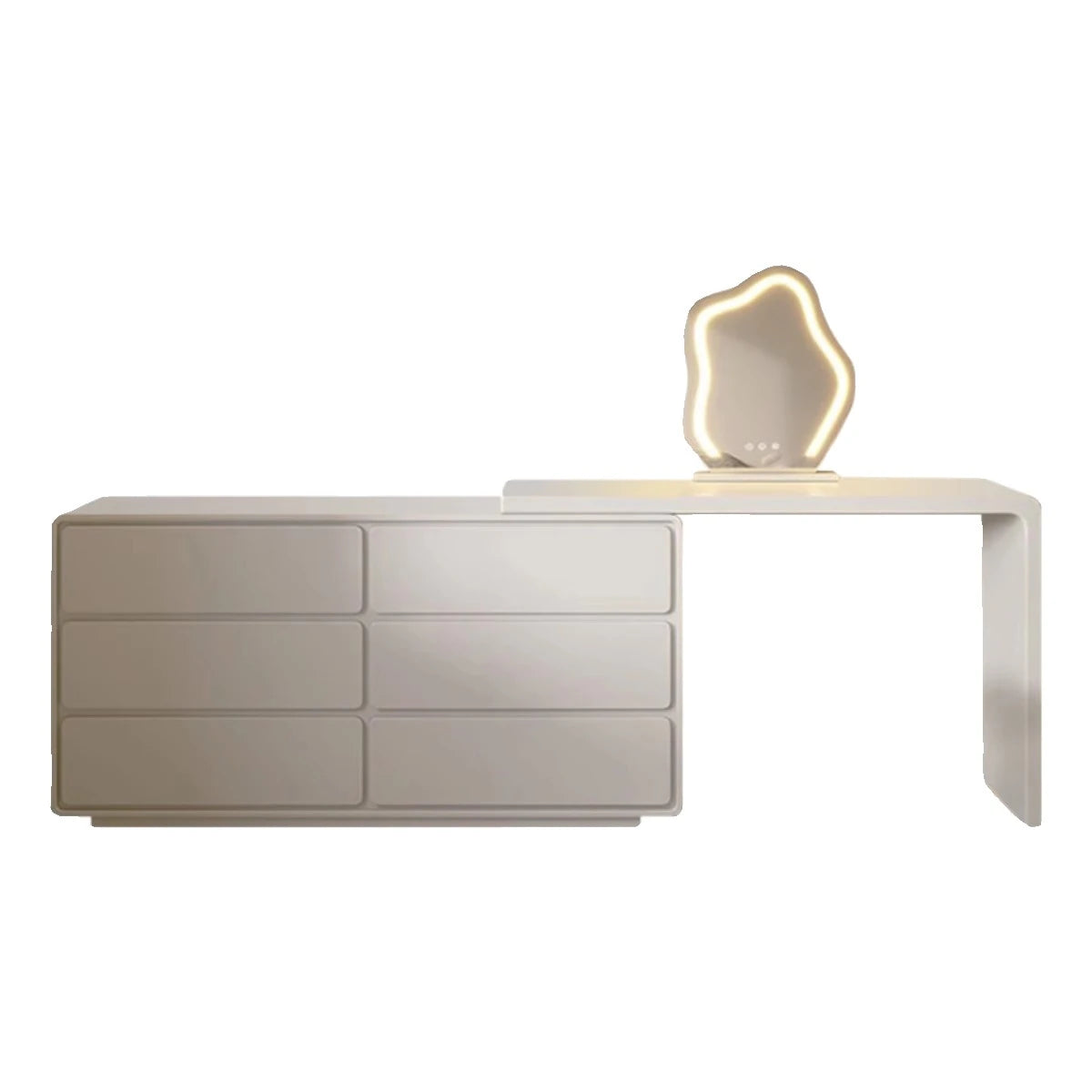 パイン多層板製モダン化粧台|スタイリッシュなデザインでおしゃれな空間を演出!収納力抜群のドレッサー hmx-5106