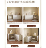 パイン多層板製モダン化粧台|スタイリッシュなデザインでおしゃれな空間を演出!収納力抜群のドレッサー hmx-5106