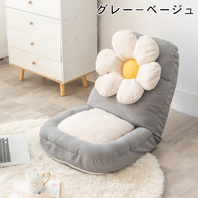 高品質シリコンフィル綿混紡ソファー 快適な座り心地 モダンで可愛い花形デザイン hmy-1059