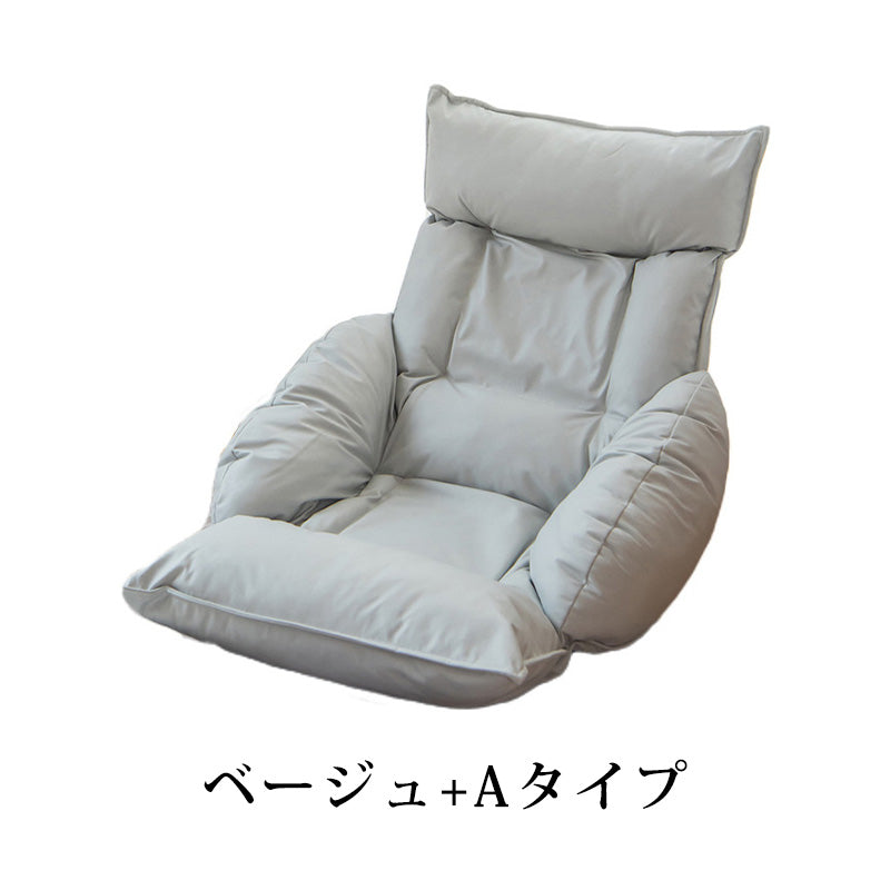 アイアンフレームとエアレザー使用の高級シリコンフィル海綿入り調節可能ソファー hmy-1063