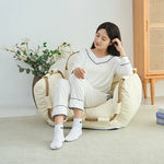 エアレザーシリコンフィル使用 おしゃれなリラックスチェア - 快適な座り心地とスタイリッシュなデザイン hmy-3342