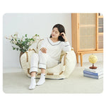 エアレザーシリコンフィル使用 おしゃれなリラックスチェア - 快適な座り心地とスタイリッシュなデザイン hmy-3342