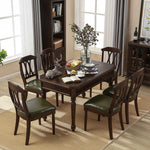 高級無垢材テーブルセット|モダンデザイン6人掛け|リビング・ダイニング適用 hmy-5001