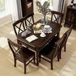 高級無垢材テーブルセット|モダンデザイン6人掛け|リビング・ダイニング適用 hmy-5001