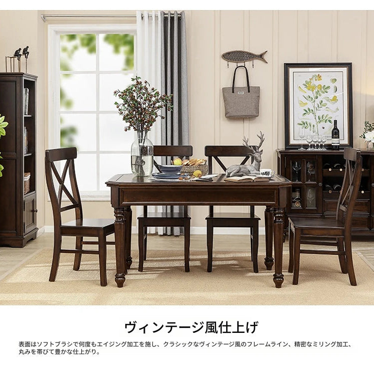 高級無垢材テーブルセット|モダンデザイン6人掛け|リビング・ダイニング適用 hmy-5001
