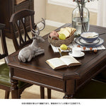 高級無垢材テーブルセット|モダンデザイン6人掛け|リビング・ダイニング適用 hmy-5001