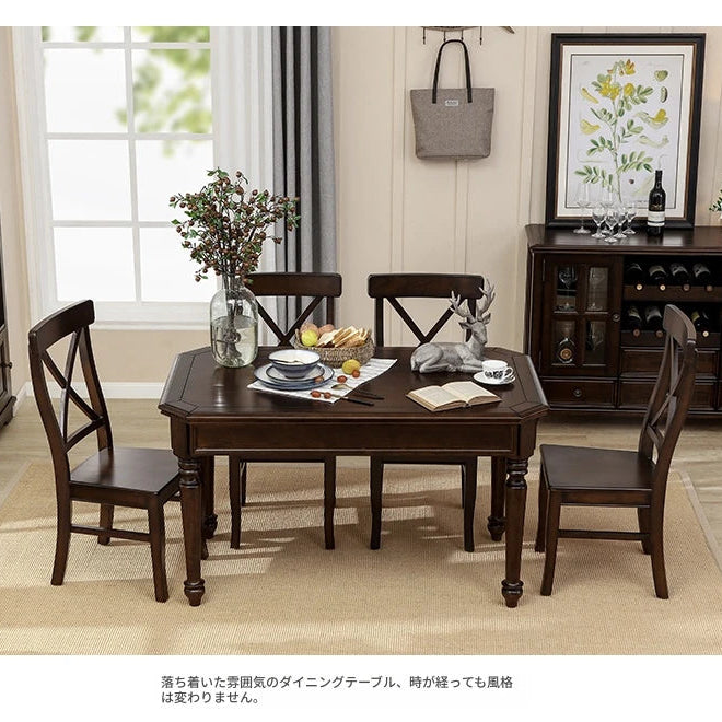 高級無垢材テーブルセット|モダンデザイン6人掛け|リビング・ダイニング適用 hmy-5001