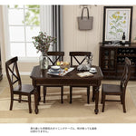 高級無垢材テーブルセット|モダンデザイン6人掛け|リビング・ダイニング適用 hmy-5001