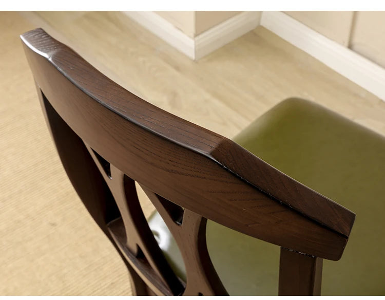 無垢材パイン製ダイニングチェア - 多層板&合皮クッション付き、洗練されたデザインで居心地抜群! hmy-5002