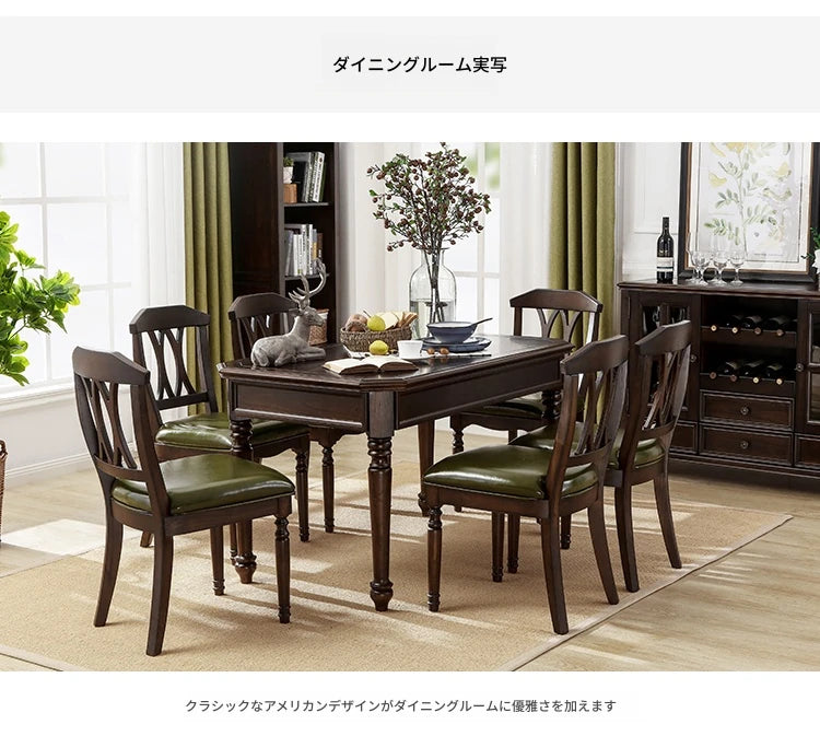 無垢材パイン製ダイニングチェア - 多層板&合皮クッション付き、洗練されたデザインで居心地抜群! hmy-5002