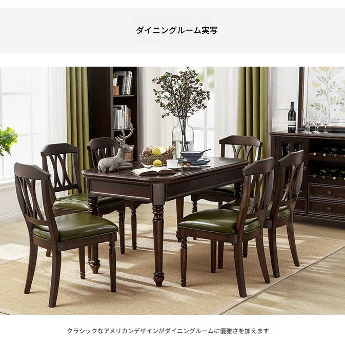 無垢材パイン製ダイニングチェア - 多層板&合皮クッション付き、洗練されたデザインで居心地抜群! hmy-5002