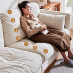 【高級感溢れる】レッドオーク&パインフレーム ソファー | グースダウン&コーデュロイ使用で極上の座り心地 hmyf-1272