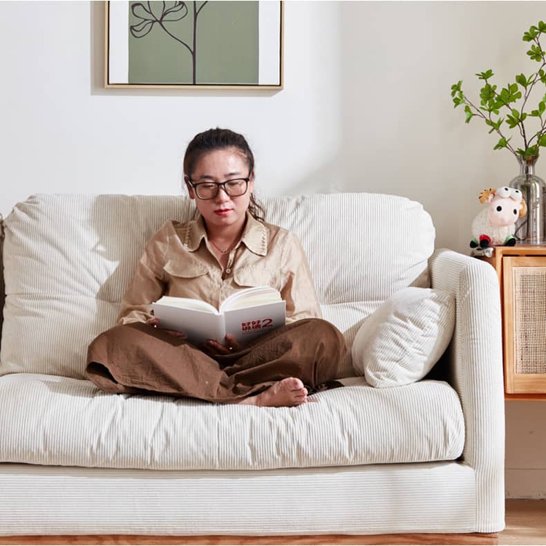 【高級感溢れる】レッドオーク&パインフレーム ソファー | グースダウン&コーデュロイ使用で極上の座り心地 hmyf-1272