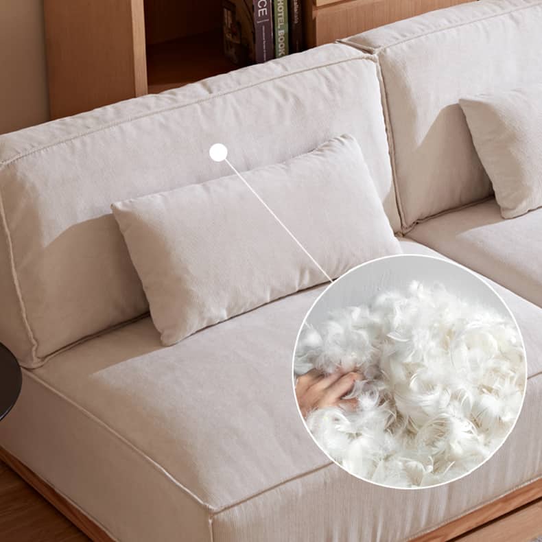 レッドオーク&パインソファー|極上のグースダウンとコーデュロイで贅沢な座り心地 hmyf-1273