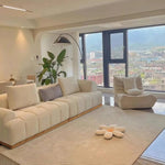 高品質レッドオーク&パイン素材 | シリコンフィル入り快適ソファー - 合皮仕上げ hmyf-1275