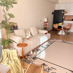 高品質レッドオーク&パイン素材 | シリコンフィル入り快適ソファー - 合皮仕上げ hmyf-1275