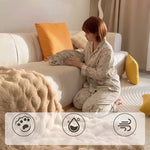 高品質レッドオーク&パイン素材 | シリコンフィル入り快適ソファー - 合皮仕上げ hmyf-1275