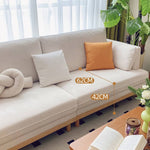 レッドオークとコーデュロイ使用の贅沢グースダウンソファー - 快適な座り心地を体験する hmyf-1276