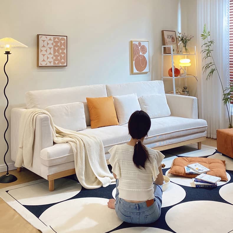 レッドオークとコーデュロイ使用の贅沢グースダウンソファー - 快適な座り心地を体験する hmyf-1276