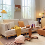 レッドオークとコーデュロイ使用の贅沢グースダウンソファー - 快適な座り心地を体験する hmyf-1276