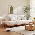 レッドオークとグースダウン使用の高級コーデュロイソファー – 快適でスタイリッシュなリビングに! hmyf-1277