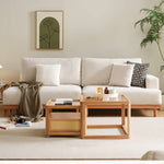 レッドオークとグースダウン使用の高級コーデュロイソファー – 快適でスタイリッシュなリビングに! hmyf-1277