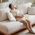 レッドオークとグースダウン使用の高級コーデュロイソファー – 快適でスタイリッシュなリビングに! hmyf-1277