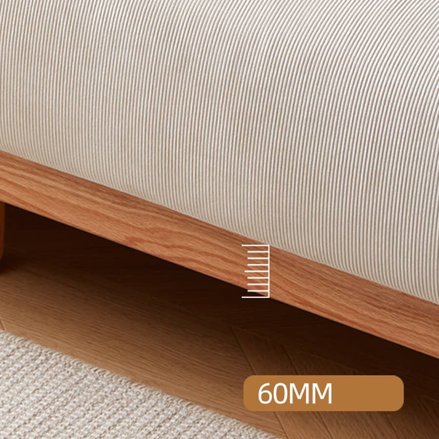 レッドオークとグースダウン使用の高級コーデュロイソファー – 快適でスタイリッシュなリビングに! hmyf-1277