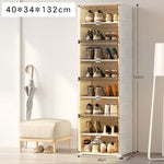 組立不要透明シューズボックス プラスチック製折りたたみ収納ラック hmyhz-5464