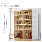 組立不要透明シューズボックス プラスチック製折りたたみ収納ラック hmyhz-5464