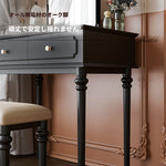 モダンデザインの化粧台 - スタイリッシュな収納付き、鏡付きメイクアップテーブル hmz-4938