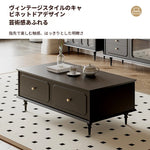 無垢材使用のスタイリッシュセンターテーブル - シンプルで機能的な収納付きリビング家具 hmz-4941