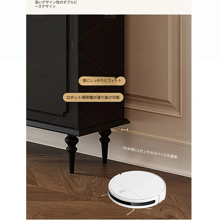 シックなデザイン無垢材キャビネット|ガラス扉付き収納家具|リビング・ダイニングに最適なインテリア hmz-4944