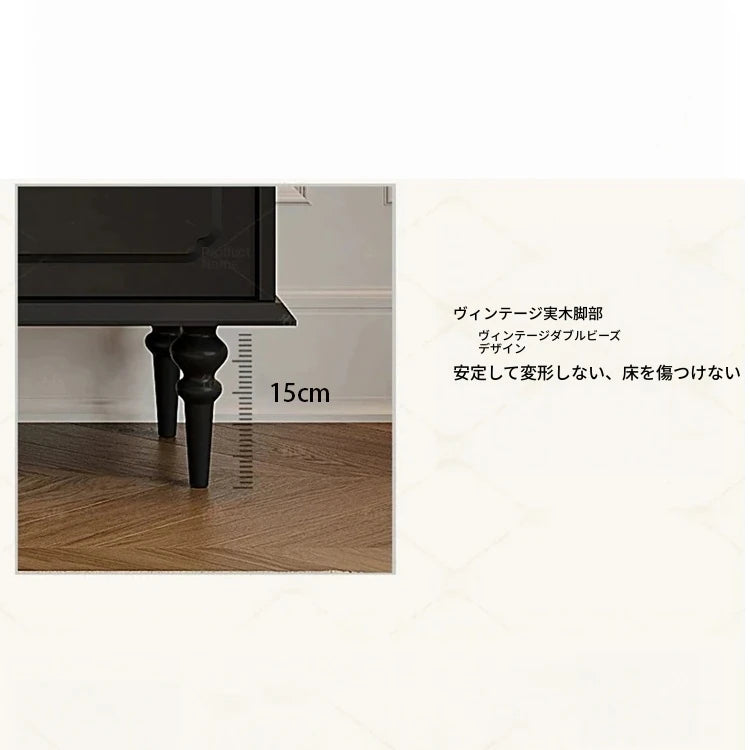 シックなデザイン無垢材キャビネット|ガラス扉付き収納家具|リビング・ダイニングに最適なインテリア hmz-4944