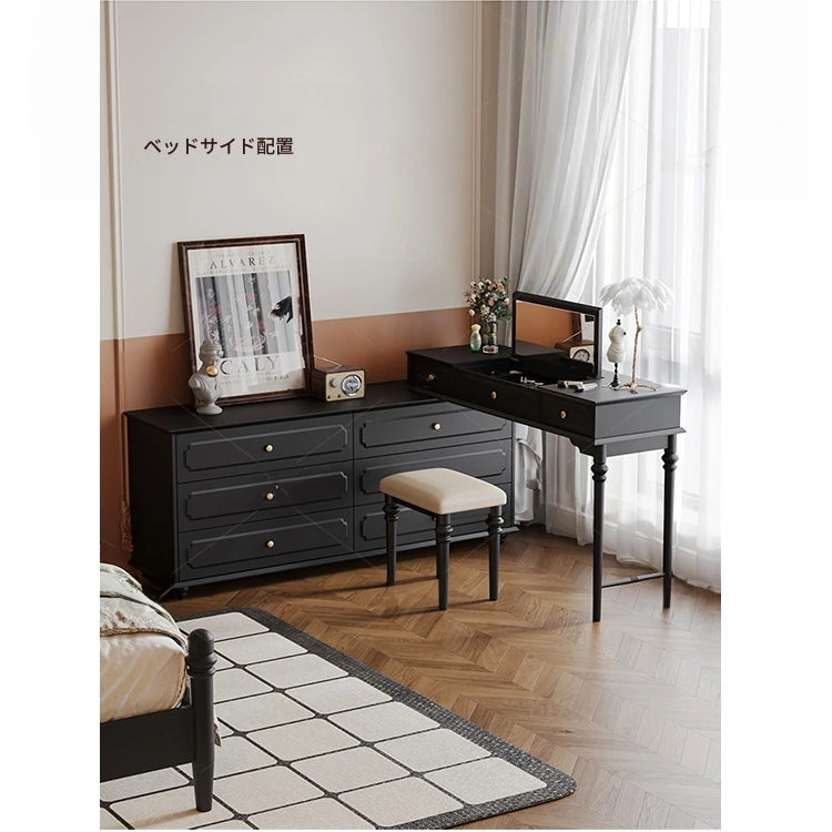 シックなデザインのキャビネット - 大容量収納・上質な素材使用の多機能家具 hmz-4946