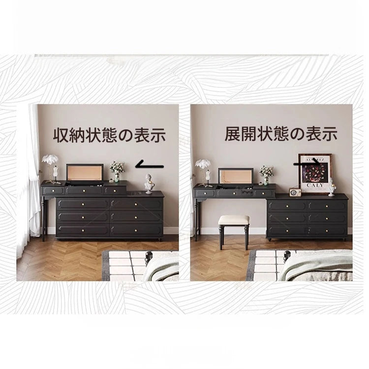 シックなデザインのキャビネット - 大容量収納・上質な素材使用の多機能家具 hmz-4946