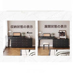 シックなデザインのキャビネット - 大容量収納・上質な素材使用の多機能家具 hmz-4946