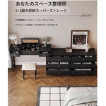 シックなデザインのキャビネット - 大容量収納・上質な素材使用の多機能家具 hmz-4946