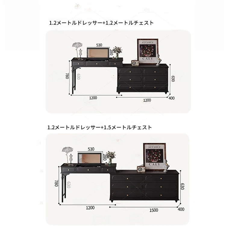 シックなデザインのキャビネット - 大容量収納・上質な素材使用の多機能家具 hmz-4946