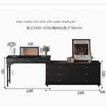 クラシックガラス化粧台 - エレガントなデザインでおしゃれな空間を演出!収納力抜群のドレッサー hmz-4947