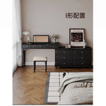 クラシックガラス化粧台 - エレガントなデザインでおしゃれな空間を演出!収納力抜群のドレッサー hmz-4947