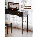 クラシックガラス化粧台 - エレガントなデザインでおしゃれな空間を演出!収納力抜群のドレッサー hmz-4947