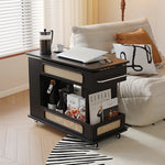 スタイリッシュで多機能なセンターテーブル - おしゃれな収納付き、リビングやオフィスに最適! hmz-4952