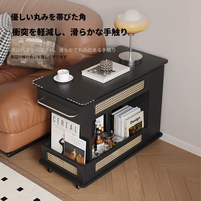 スタイリッシュで多機能なセンターテーブル - おしゃれな収納付き、リビングやオフィスに最適! hmz-4952