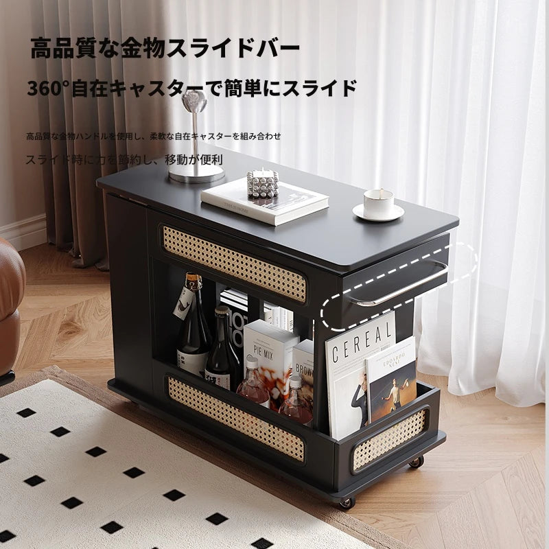 スタイリッシュで多機能なセンターテーブル - おしゃれな収納付き、リビングやオフィスに最適! hmz-4952