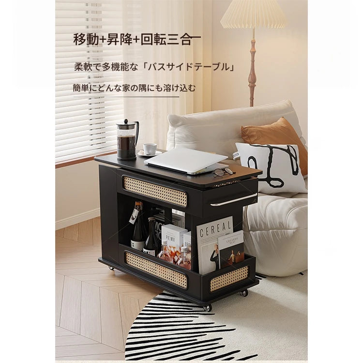 スタイリッシュで多機能なセンターテーブル - おしゃれな収納付き、リビングやオフィスに最適! hmz-4952