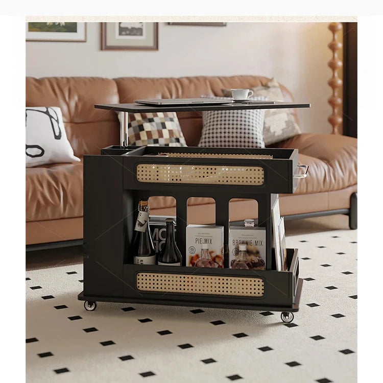 スタイリッシュで多機能なセンターテーブル - おしゃれな収納付き、リビングやオフィスに最適! hmz-4952