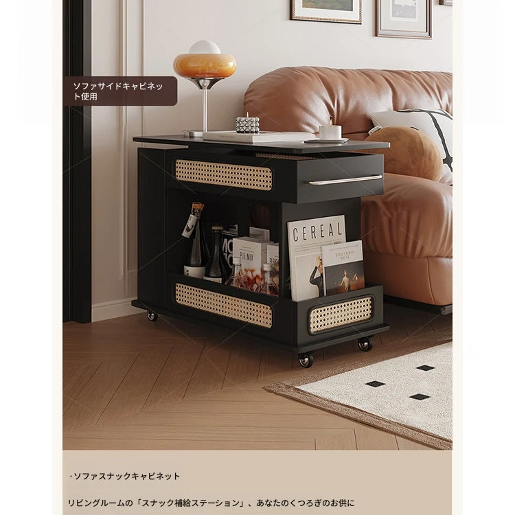 スタイリッシュで多機能なセンターテーブル - おしゃれな収納付き、リビングやオフィスに最適! hmz-4952